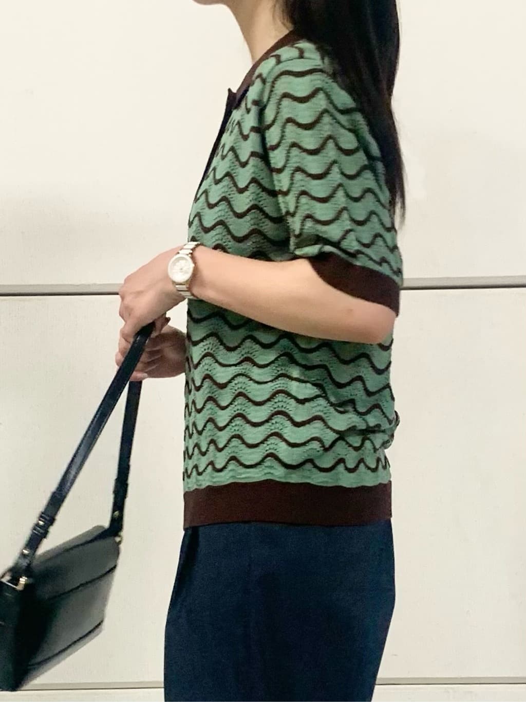 sahoさんの「THE SHOP TK｜【美脚見え】タックワイドパンツ【セットアップ可】」を使ったコーディネート