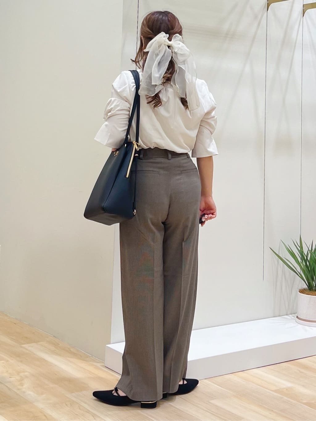 みことさんの「grove｜【洗える】毎日履きたいチェックワイドパンツ」を使ったコーディネート
