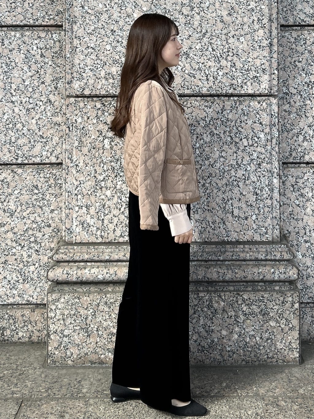 sayaさんの「OPAQUE.CLIP｜【es】ベロアサロペット【洗濯機OK】」を使ったコーディネート