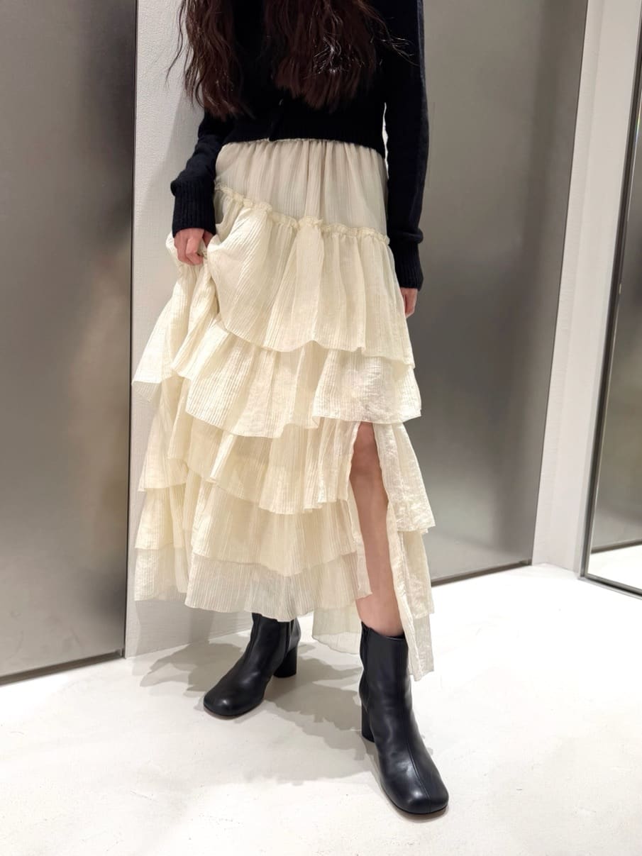 kanamiさんの「CODE A｜M cloudy puff cardigan」を使ったコーディネート
