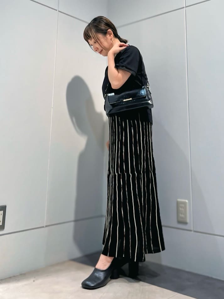 MOさんの「THE SHOP TK｜【ひんやり/UV/洗濯機OK】袖シアーTシャツ」を使ったコーディネート