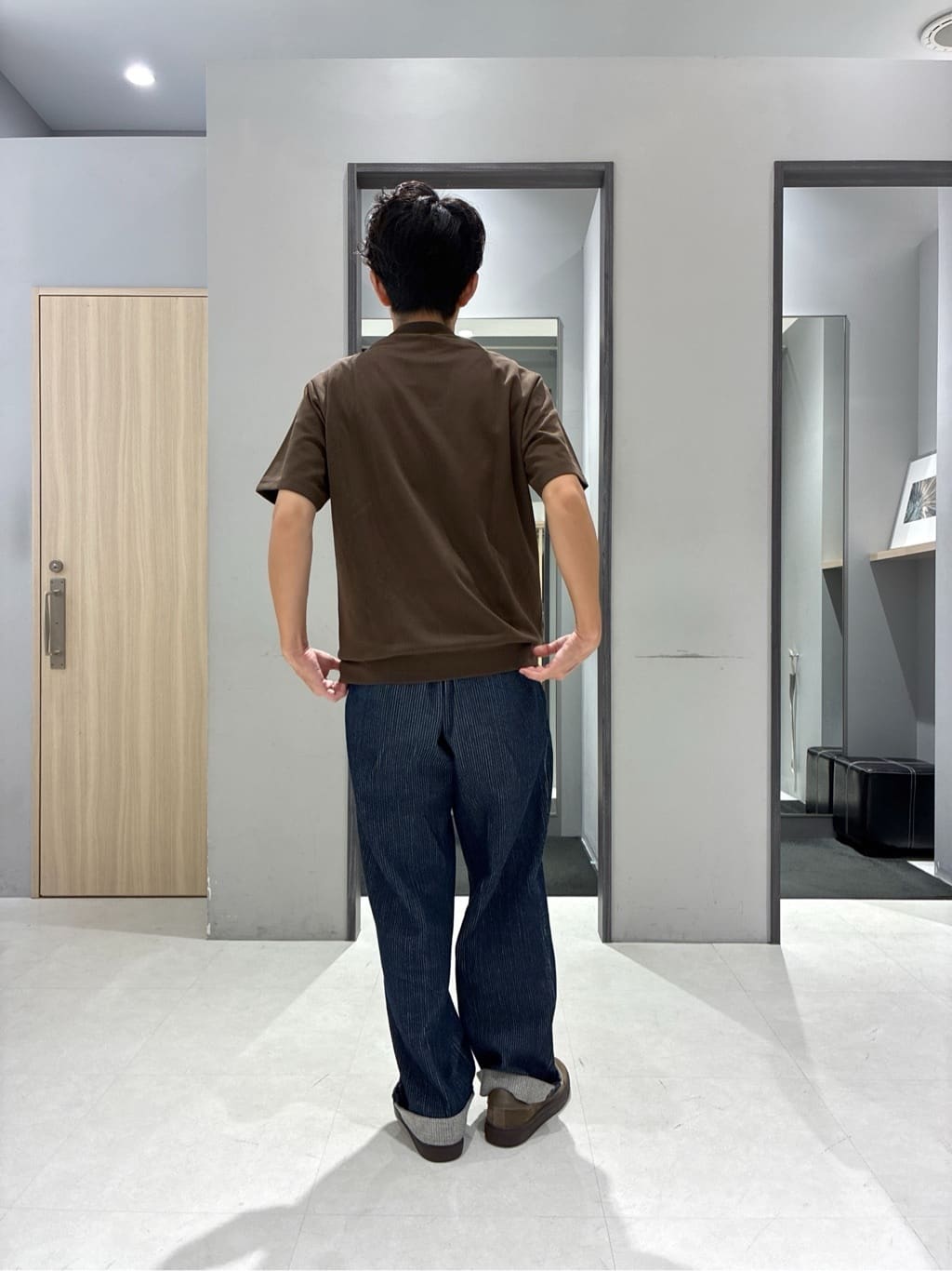わいずみさんの「TAKEO KIKUCHI｜フルベジタンニンレザー バックパック」を使ったコーディネート