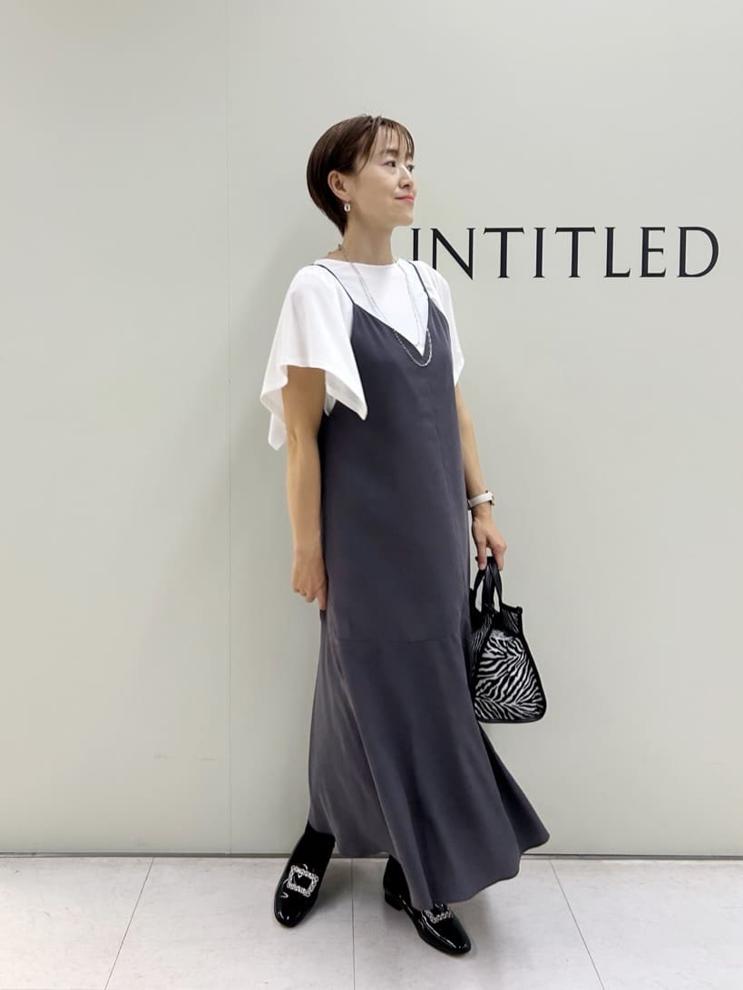 Mikiさんの「UNTITLED｜【きれいめ／接触冷感／日本製】ハンカチスリーブプルオーバー」を使ったコーディネート