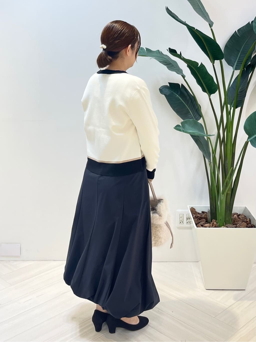 Tomoさんの「UNTITLED｜【アンサンブル可/ジャケット風】ウールミラノリブカーディガン」を使ったコーディネート