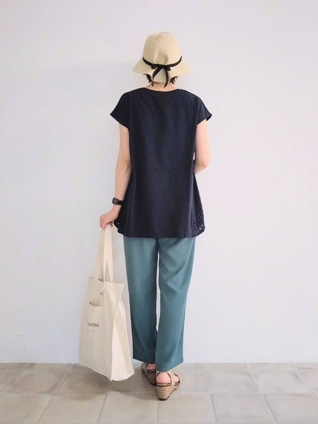 miomioさんの「SHOO･LA･RUE｜【S-LL/体型カバー】インせずサマ見え レースドッキングトップス」を使ったコーディネート