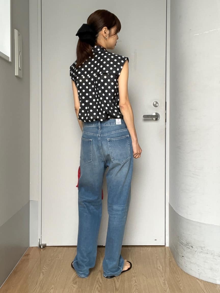 misaさんの「DRESSTERIOR｜【ウォッシャブル】テーパードコンフォートデニム」を使ったコーディネート