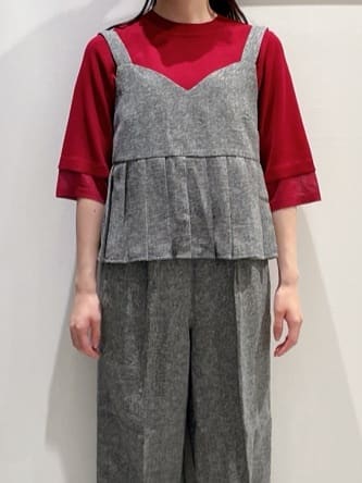 haruさんの「grove｜【ひんやり多機能】やわらかドライタッチ 袖口シアードッキングプルオーバー」を使ったコーディネート