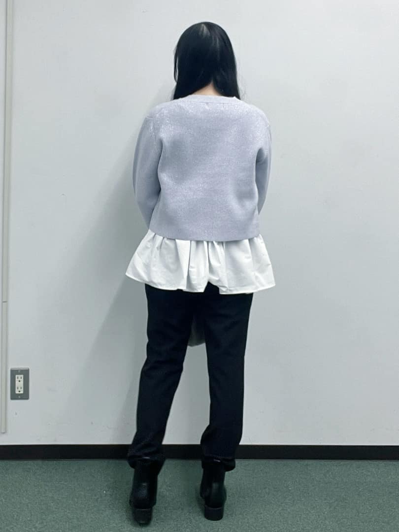 Hitomiさんの「index｜《ツインセット》ショートラメニット&times;フレアタンクトップ【洗濯機OK】」を使ったコーディネート