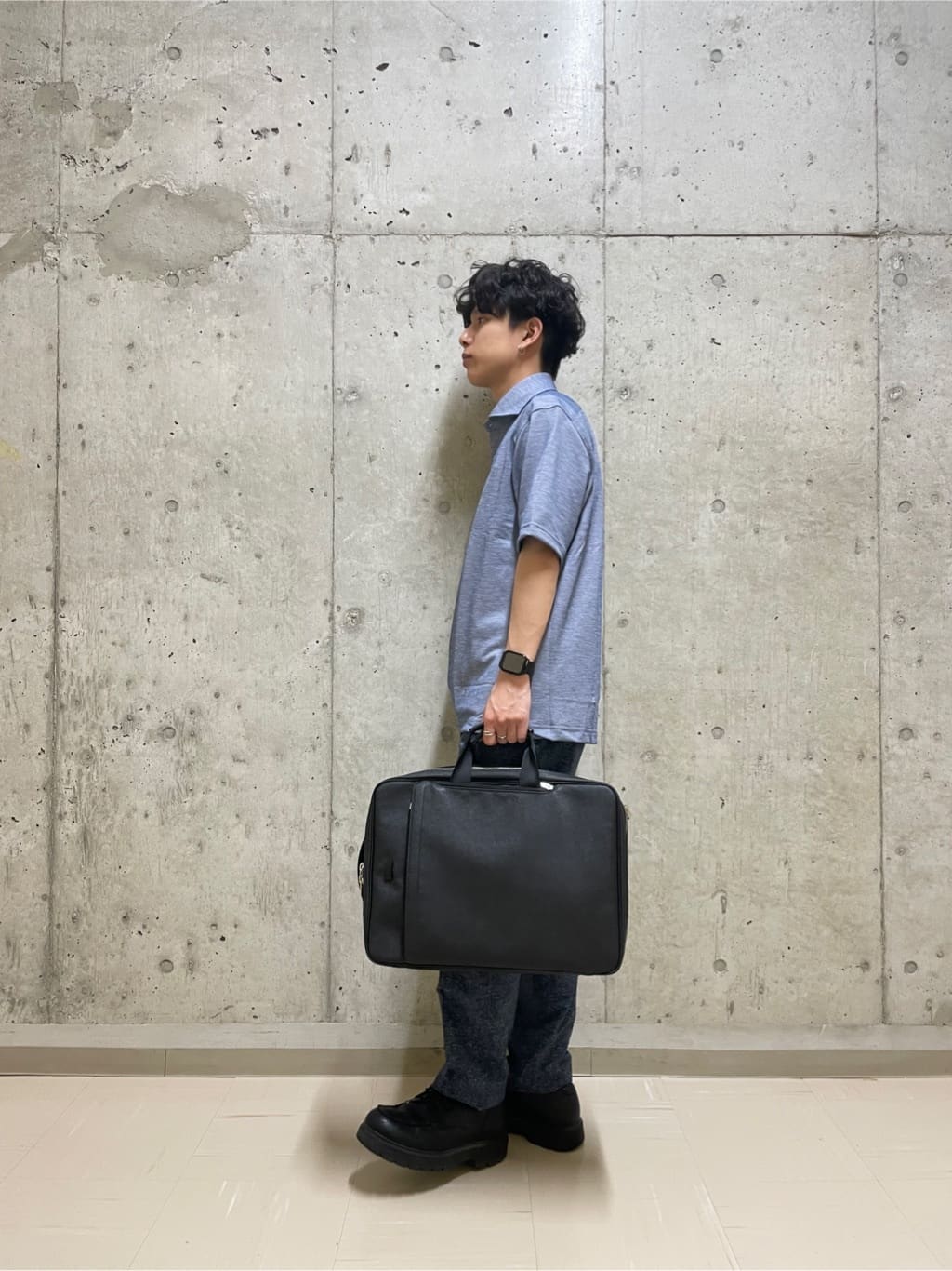すずきさんの「TAKEO KIKUCHI｜【抗菌防臭】COOL DOTS（R）ドビープリント パンツ」を使ったコーディネート