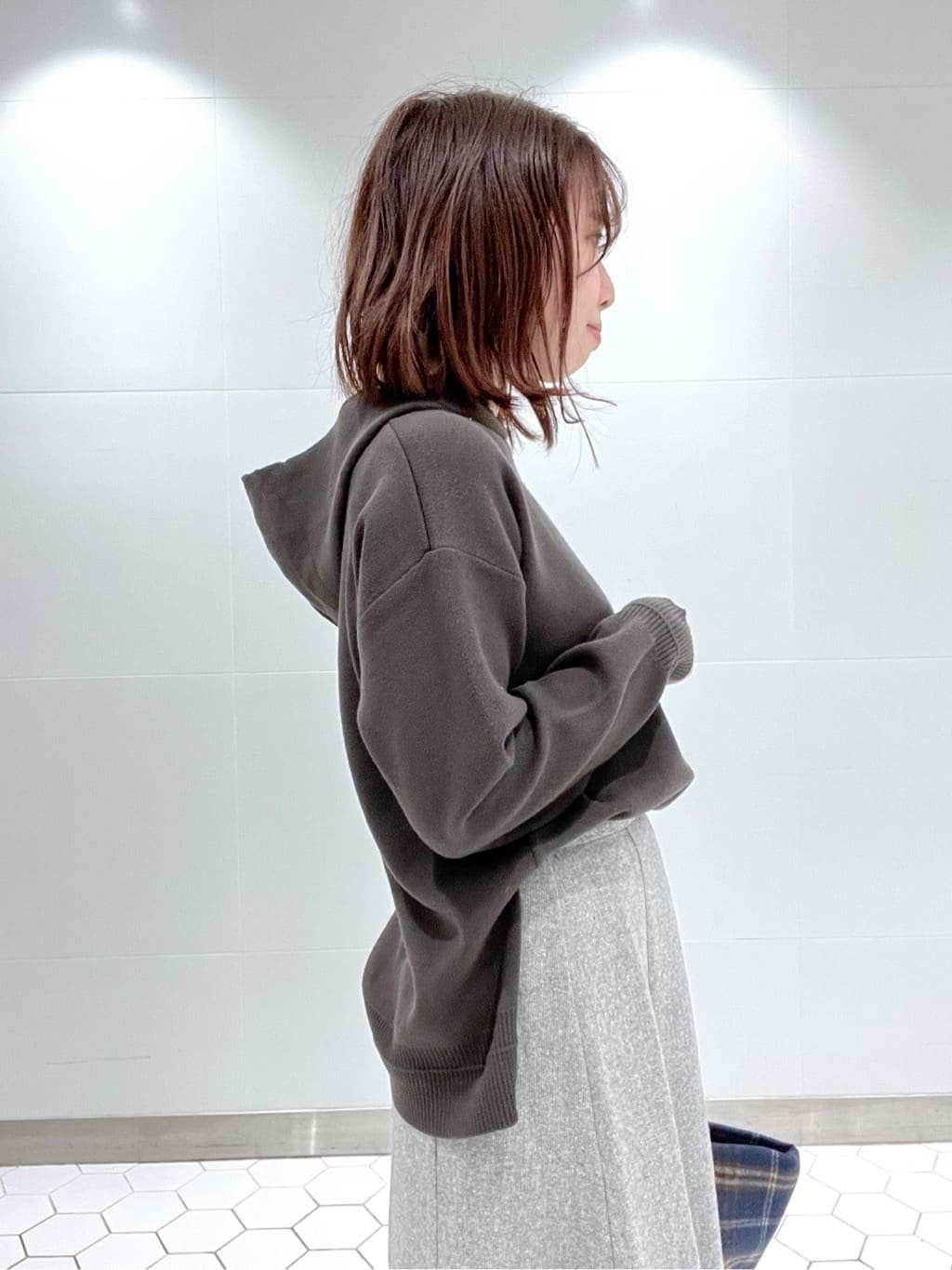 Makinoさんの「Dessin｜【2WAY】フェイクムートンコート」を使ったコーディネート