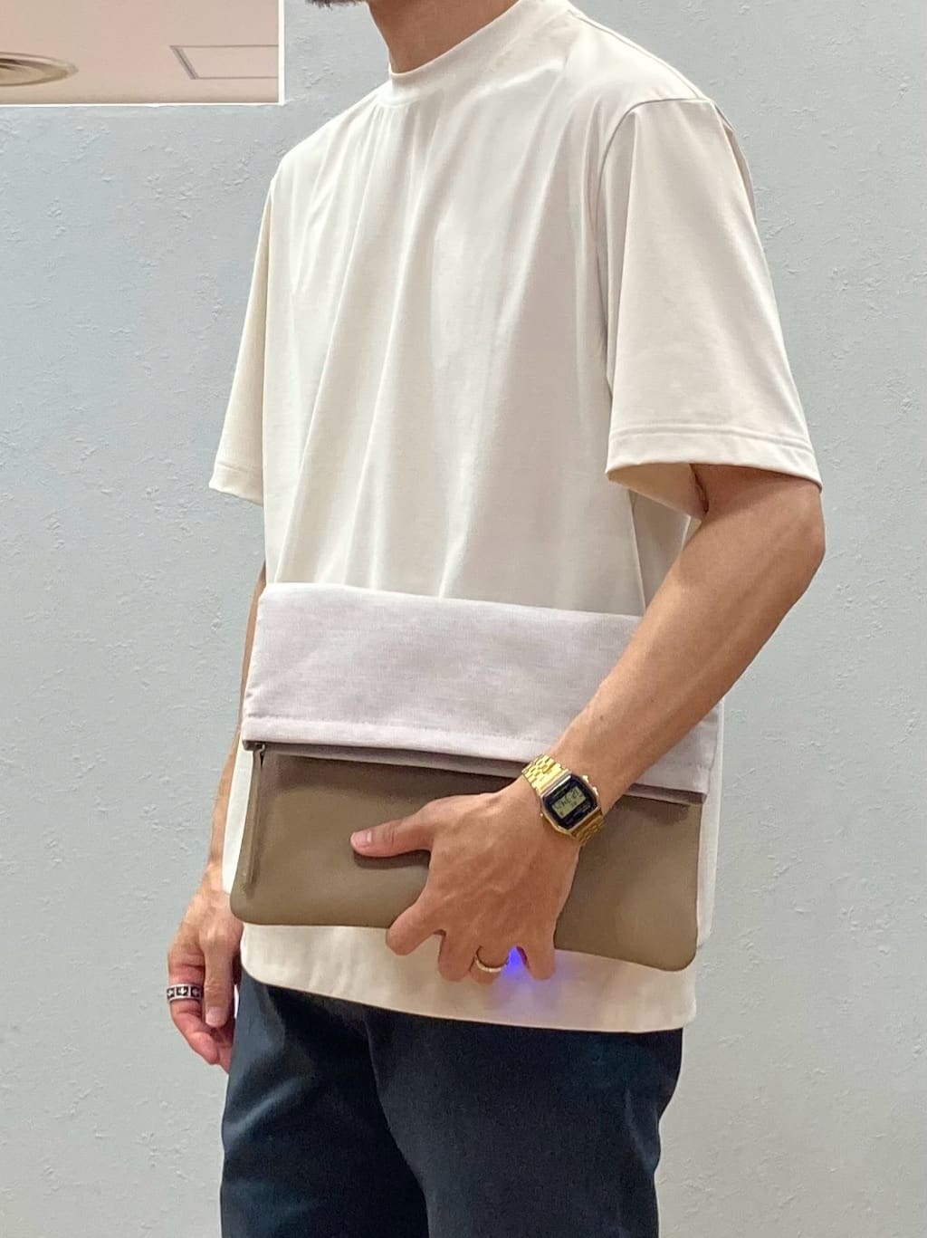 シュンさんの「TAKEO KIKUCHI｜【COOL CITY WEAR】テーラードTシャツ /接触冷感」を使ったコーディネート