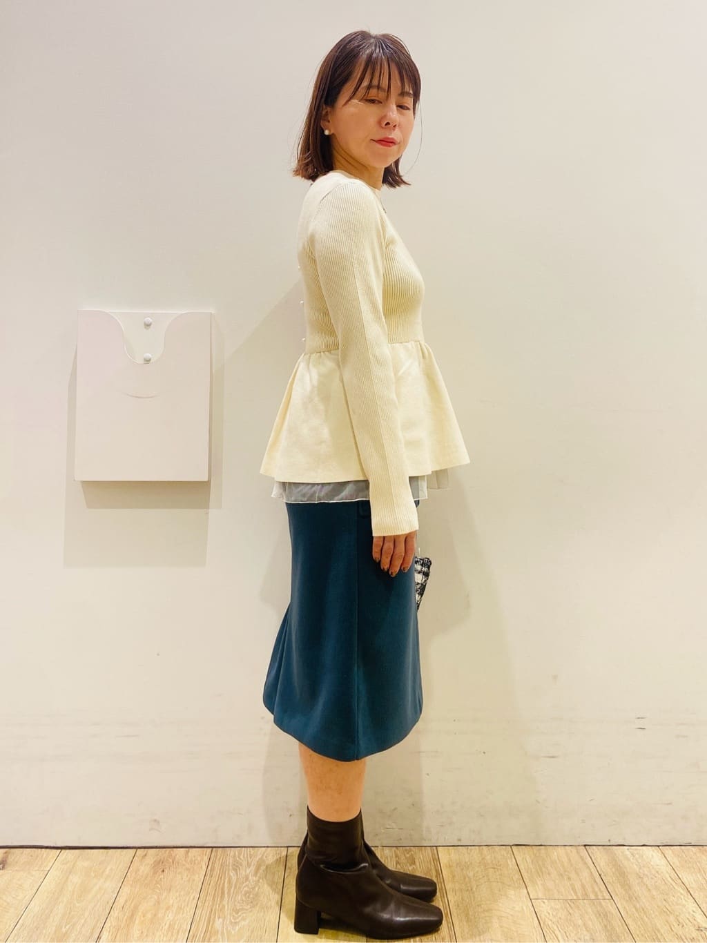 YUKOさんの「index｜ポケットタイトスカート【洗濯機OK／イージーケア／防シワ】」を使ったコーディネート