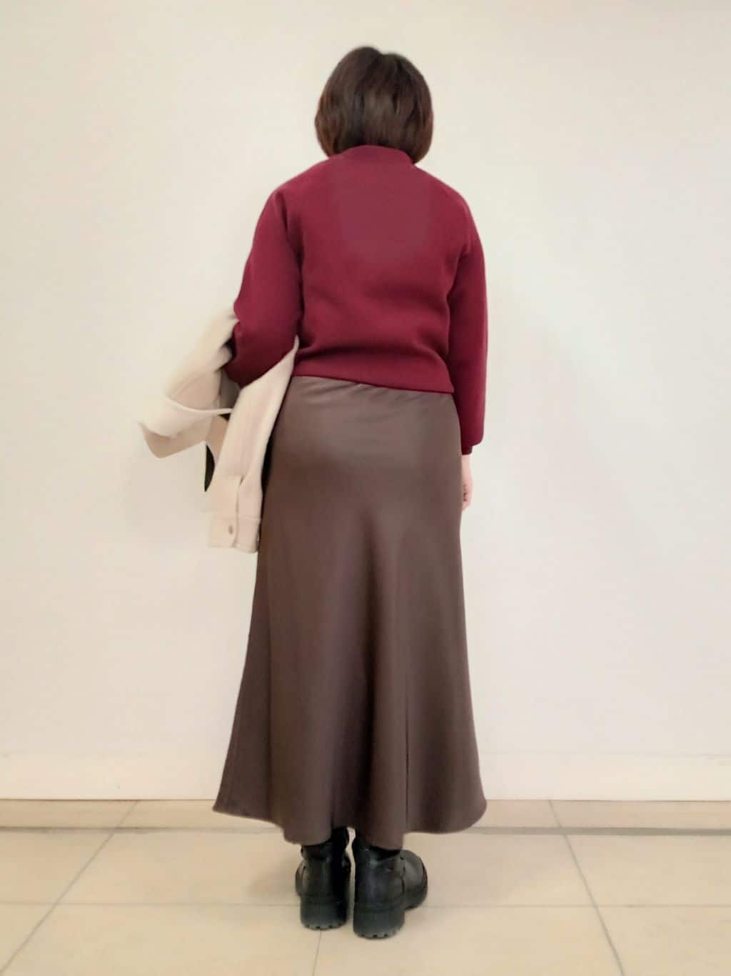 emiさんの「DRESSTERIOR｜コンパクトフェイクファーバッグ」を使ったコーディネート
