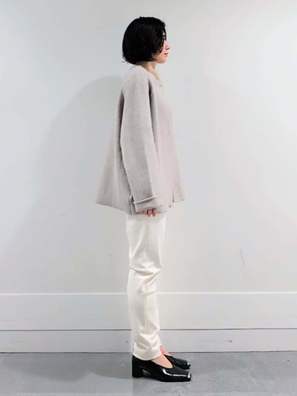 ミズタさんの「UNTITLED｜【軽アウター/ミドル丈】ウールニットコーディガン」を使ったコーディネート