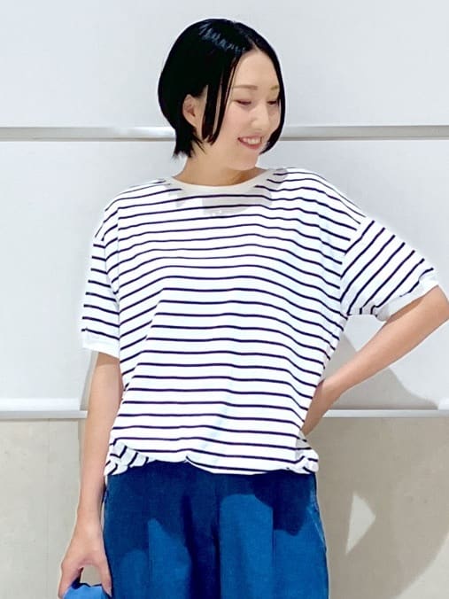 eriko さんの「Dessin｜【UVカット/洗える】2WAY五分袖カーディガン」を使ったコーディネート