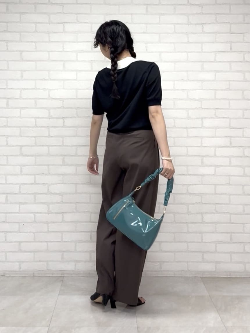 YUKAさんの「UNTITLED｜【トレンド/きれいめ】5分袖ポロニット」を使ったコーディネート
