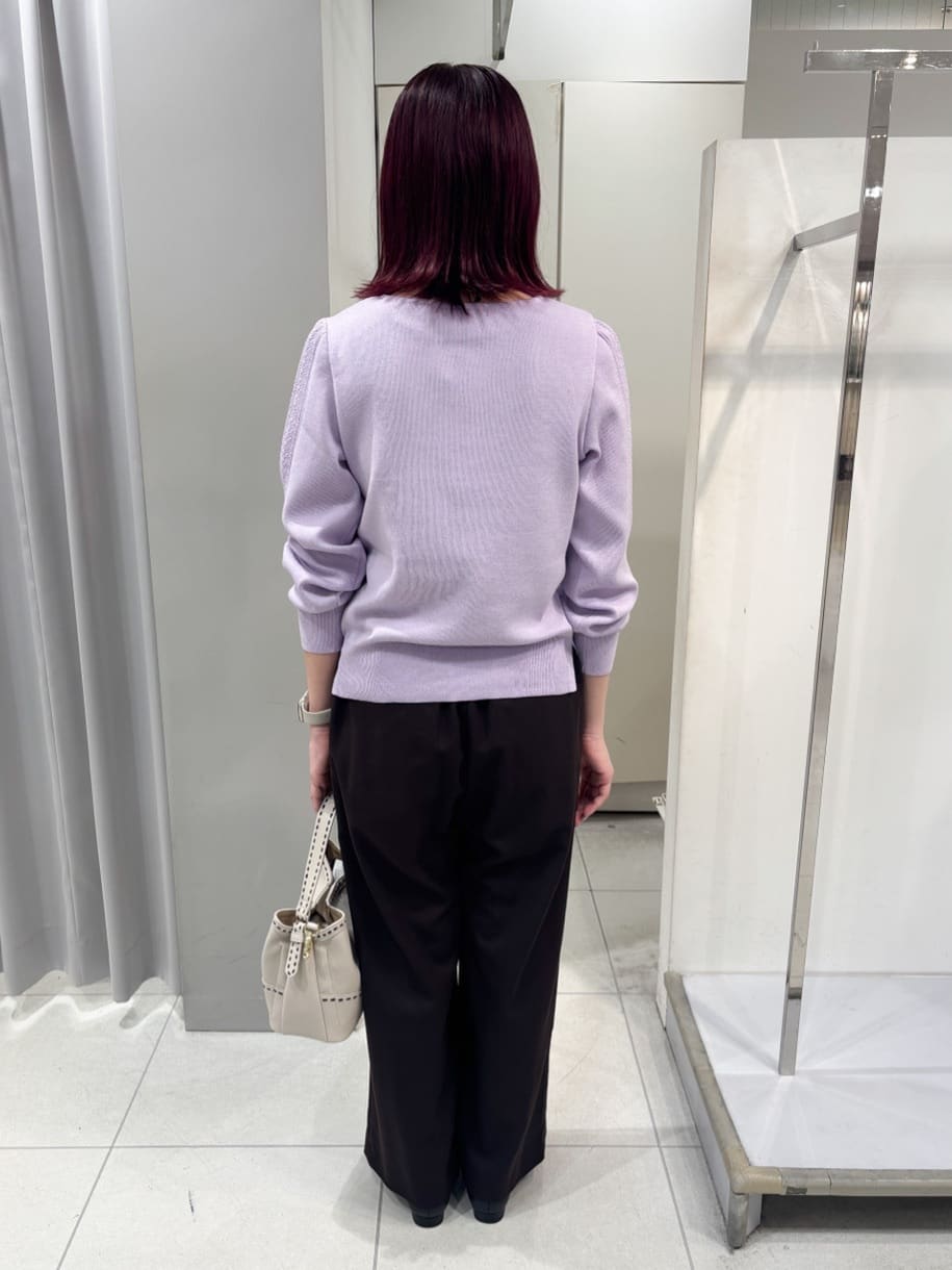 yuiさんの「Reflect｜【選べる8色／スカートにもパンツにも◎】ウール混ボートネックニット」を使ったコーディネート