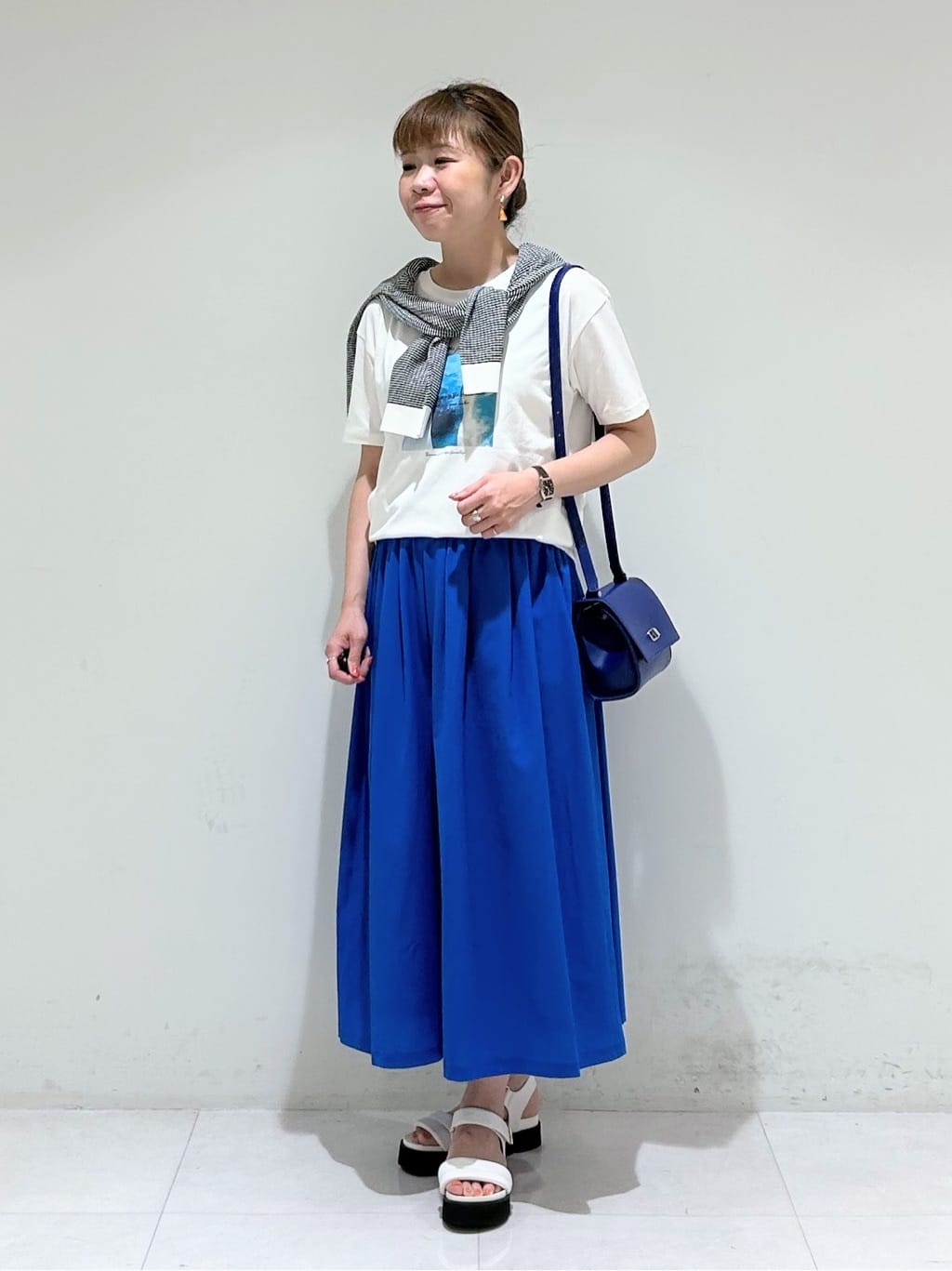 tsuyuさんの「INDIVI｜【軽く羽織れる/洗える】ジャケット風カーディガン」を使ったコーディネート