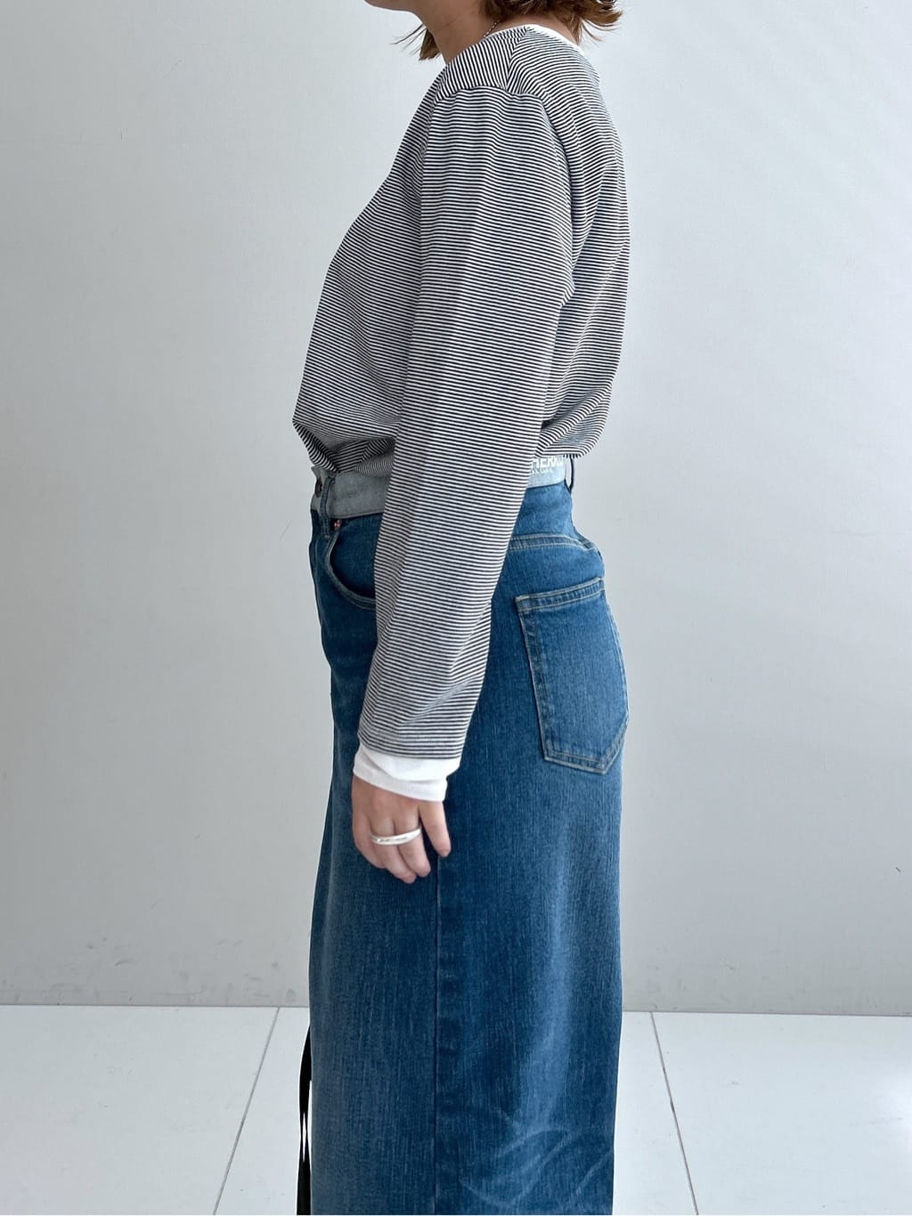 Hirokaさんの「Dessin｜【洗える】デニムカーブパンツ」を使ったコーディネート