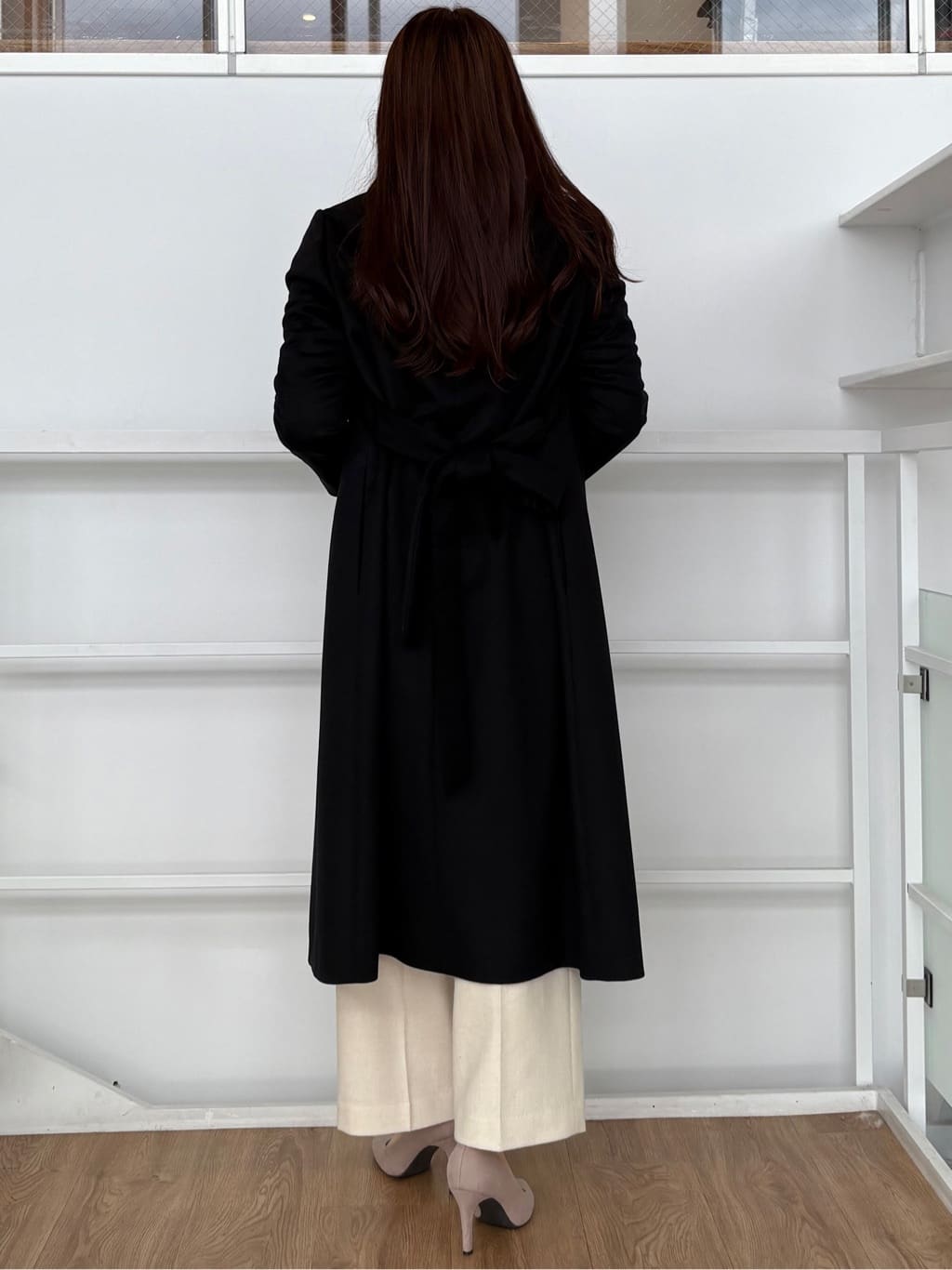 sayaさんの「COUP DE CHANCE｜【カシミヤ100％／日本製】ロングガウンコート」を使ったコーディネート