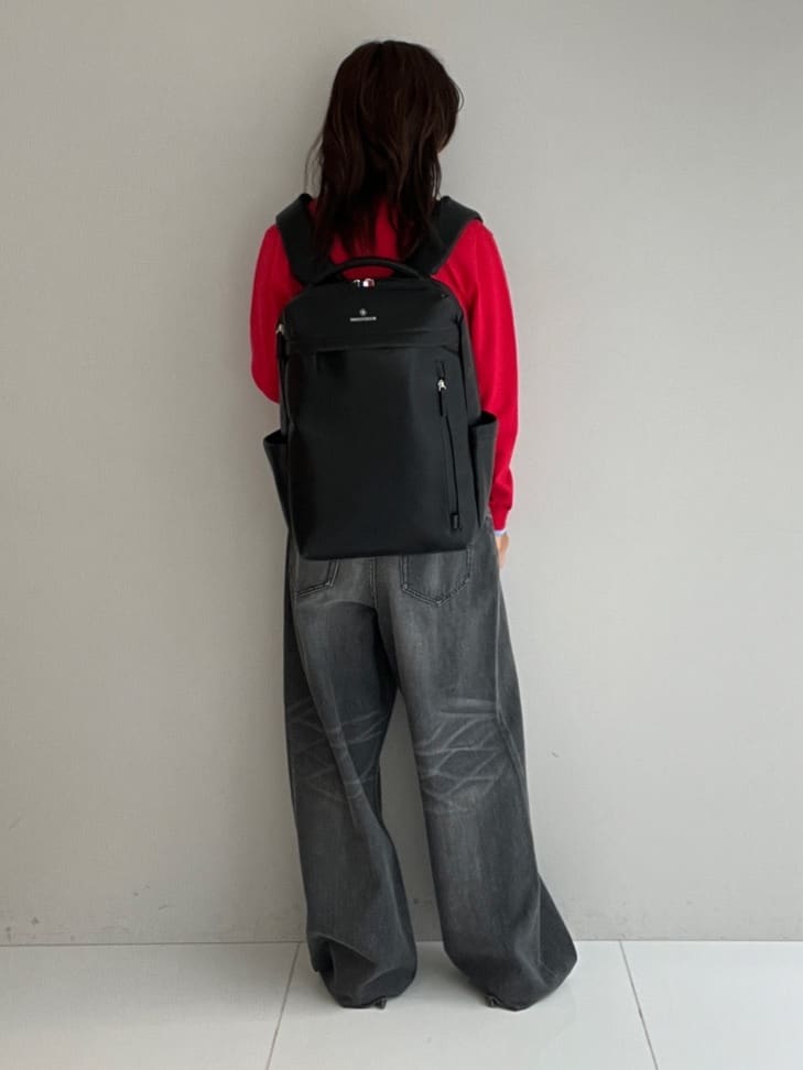 misaさんの「DRESSTERIOR｜ヴィンテージ加工ワイドデニムパンツ」を使ったコーディネート