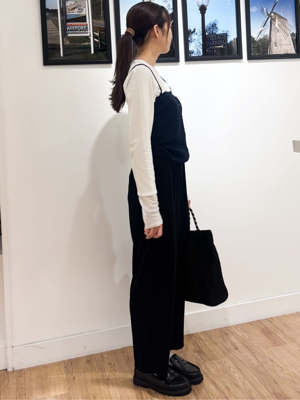 Ririkaさんの「Dessin｜【2点セット・洗える】2WAYカーディガン＆キャミソールアンサンブル」を使ったコーディネート