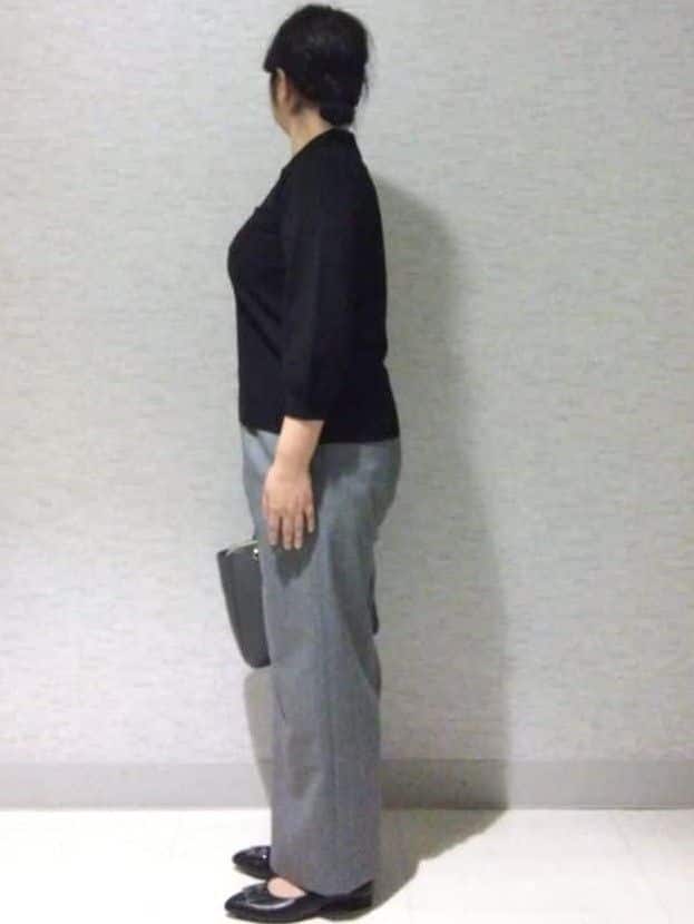 sakoさんの「Reflect｜【透けにくい◎】衿付き七分袖ニット」を使ったコーディネート