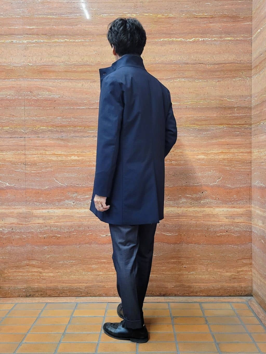 piroyaさんの「TAKEO KIKUCHI｜【ダウンライナー付き】ドビースタンドカラーコート」を使ったコーディネート