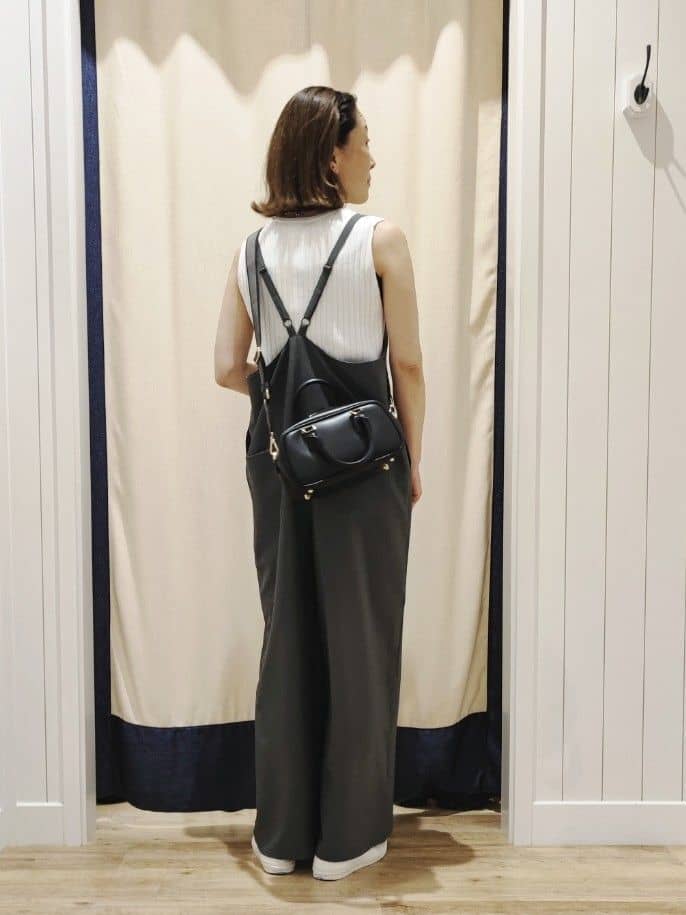 toyaさんの「Dessin｜【洗える】リブノースリーブニット」を使ったコーディネート