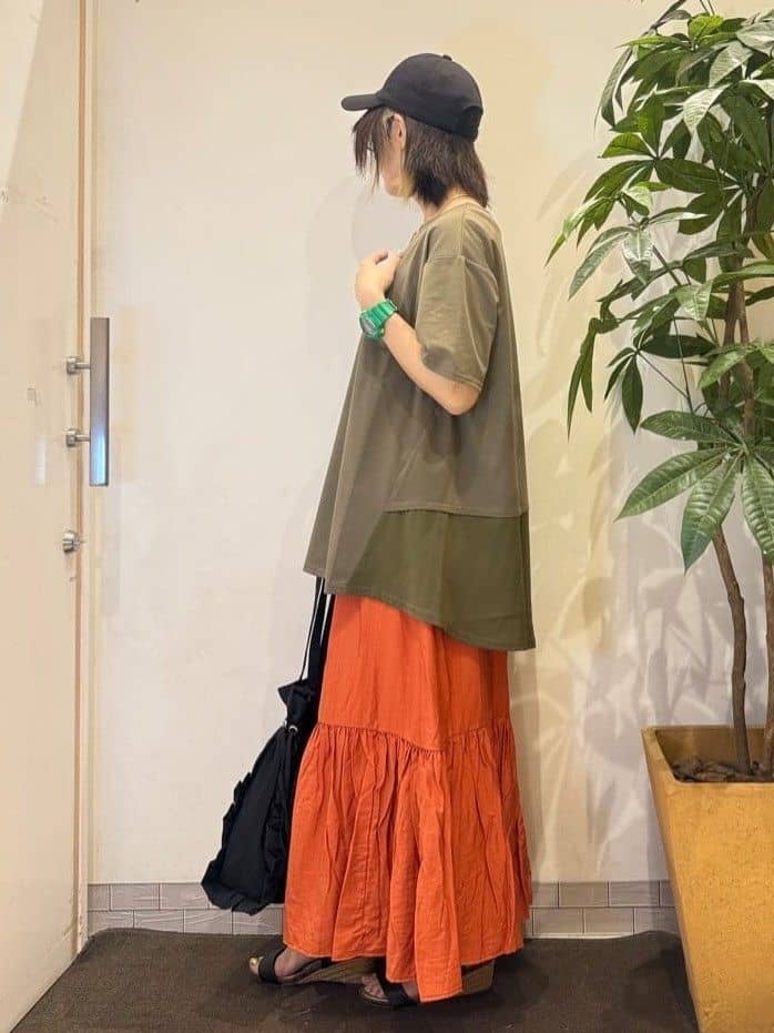 misakiさんの「SHOO･LA･RUE｜【S-LL/UV/吸水速乾】きれいに体型カバー Aライン チュニックワンピース」を使ったコーディネート