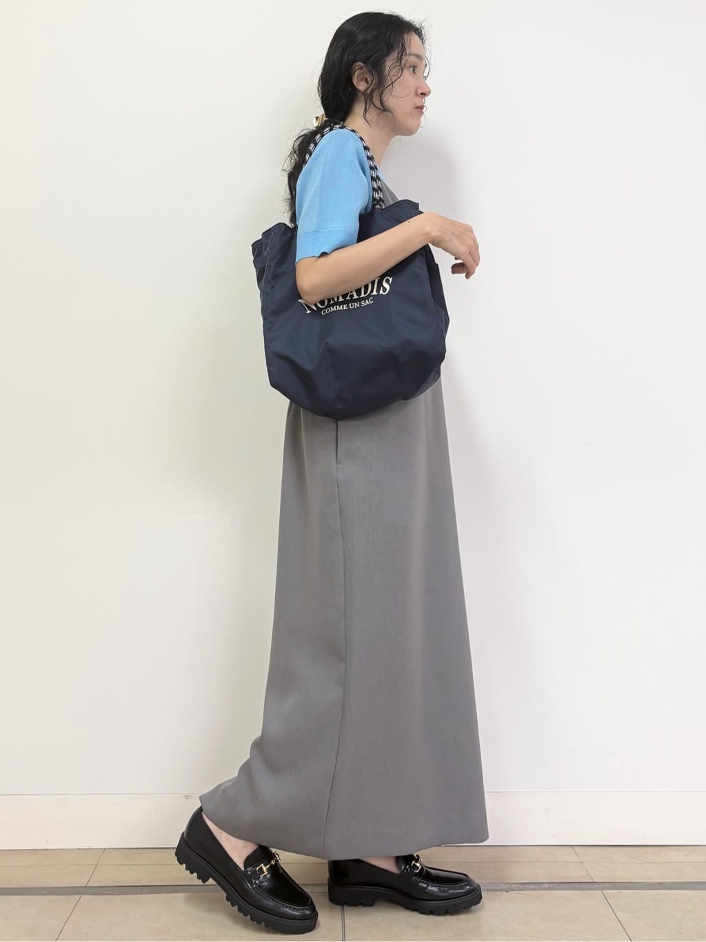YOKOTAさんの「DRESSTERIOR｜◆【美人百花/モデル美香着用】コンフォートアイラインキャミワンピース」を使ったコーディネート