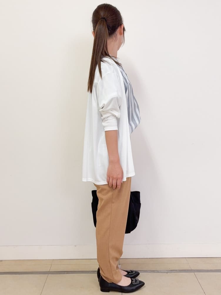 ハルさんの「Reflect｜【洗える】ドビーストライプブラウス」を使ったコーディネート