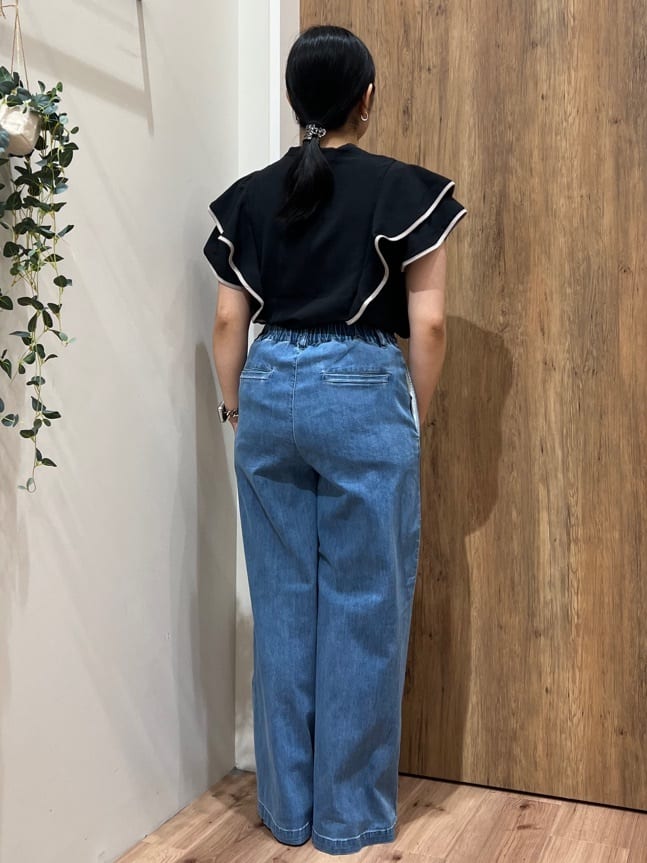 Reinaさんの「grove｜ギャザーミュールサンダル」を使ったコーディネート