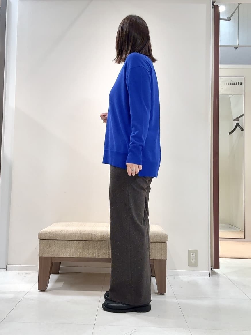 YUIさんの「UNTITLED｜【ワイド/後ろゴム/シーズンレス】シルクネップツイードパンツ」を使ったコーディネート