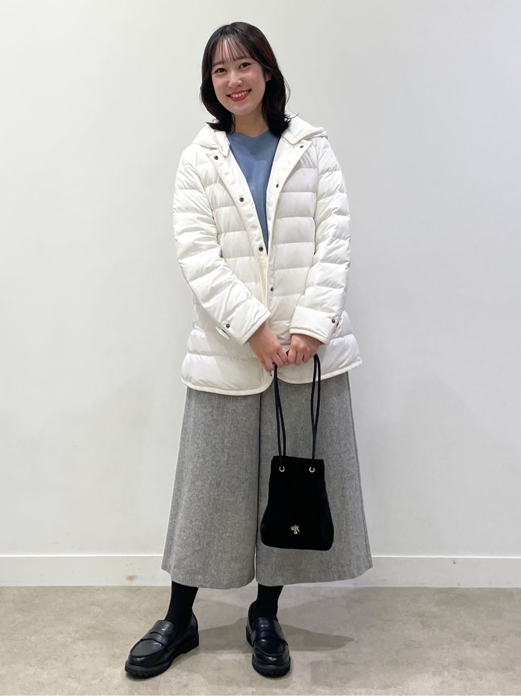 yukariさんの「Dessin｜【撥水・2WAY】ミュラーダウンコートミドル丈」を使ったコーディネート