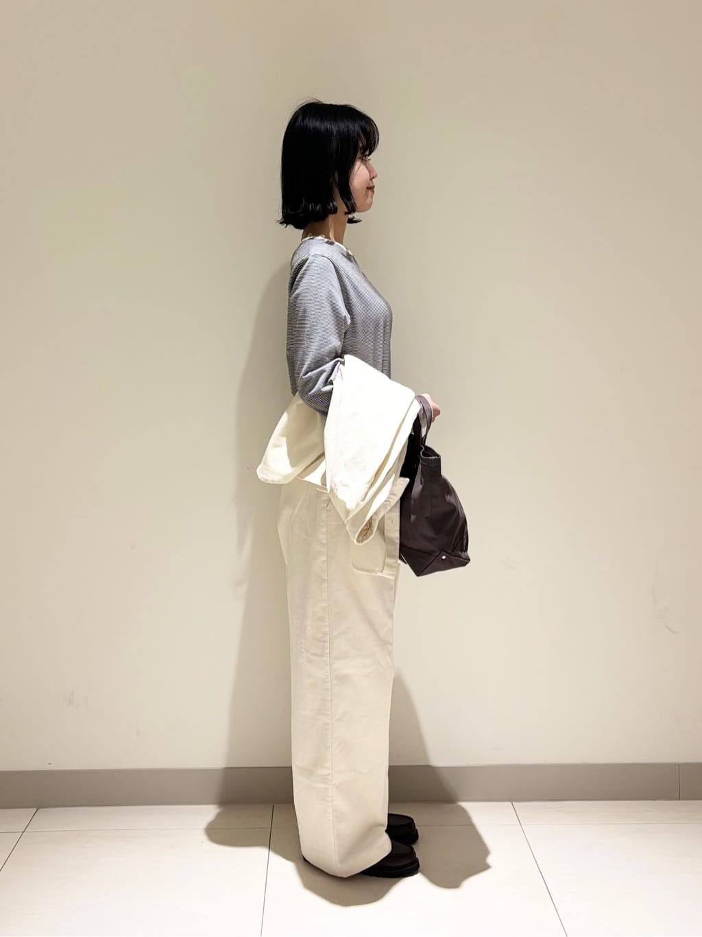 mayuさんの「Dessin｜【セットアップ可・洗える】マリンコーデュロイパンツ」を使ったコーディネート