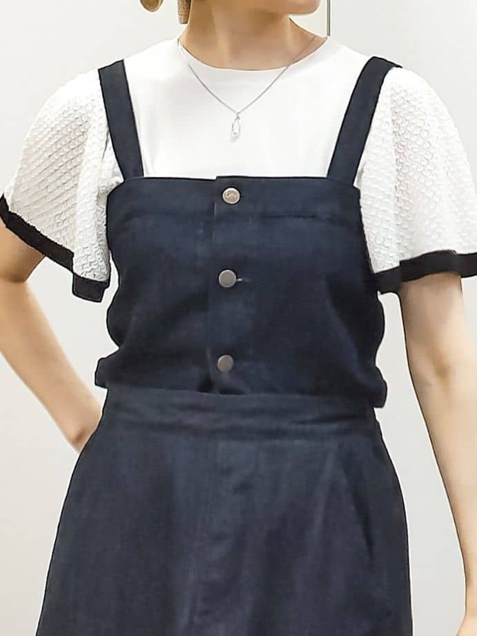 やまちゃんさんの「grove｜【Lee&times;grove別注】3WAY　BUSTIER　SKIRT」を使ったコーディネート