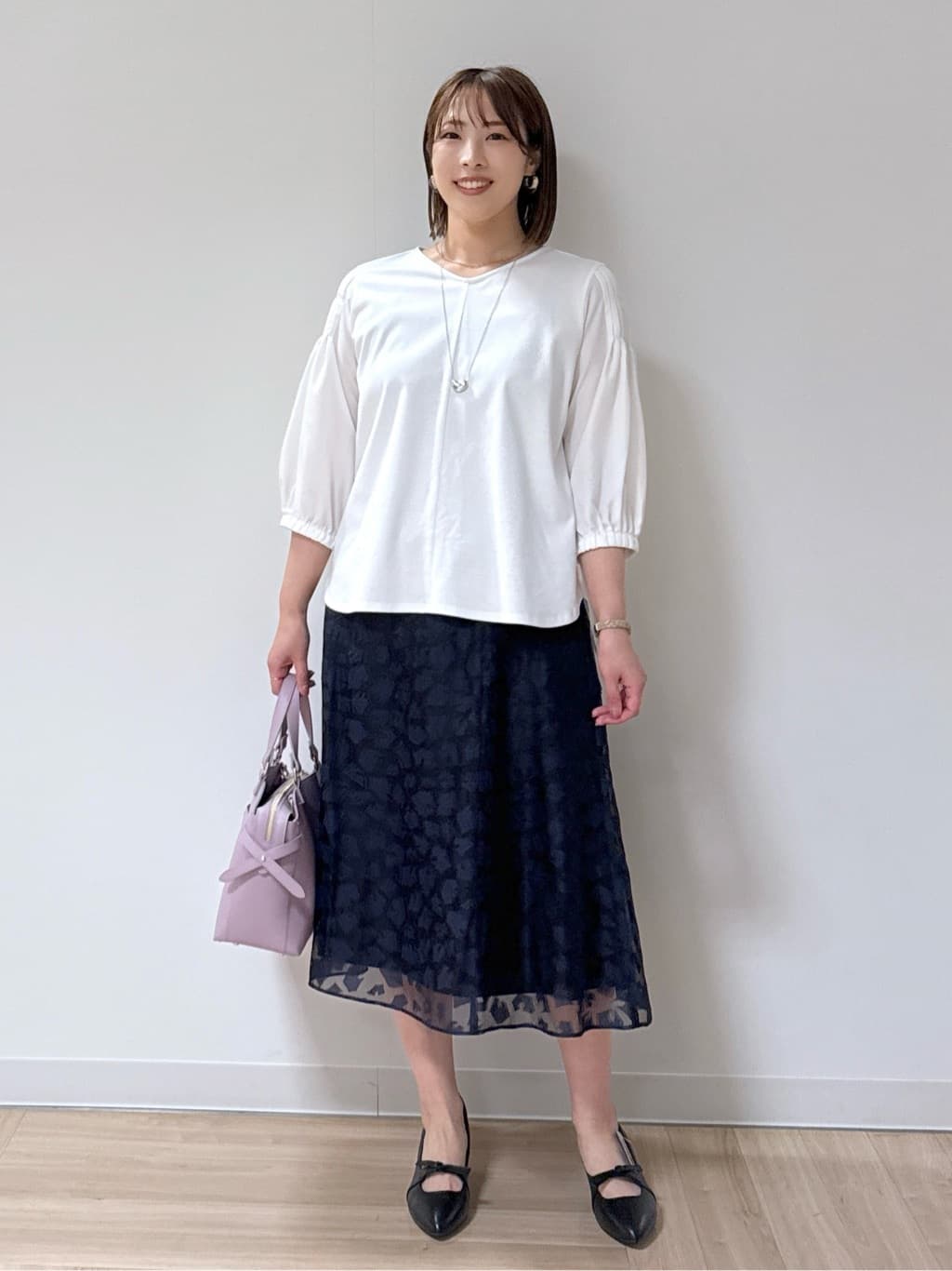 amiさんの「Reflect｜◆【UVカット／接触冷感／洗える／セットアップ可】クルーネックジャケット」を使ったコーディネート