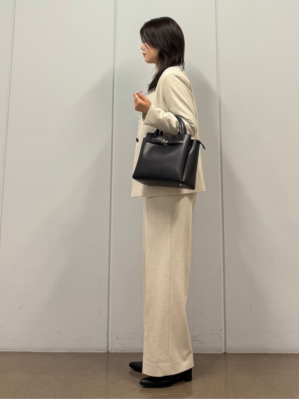 mizukiさんの「INDIVI｜【きれいめ／オフィス／イベント】フェザージャカードブラウス」を使ったコーディネート