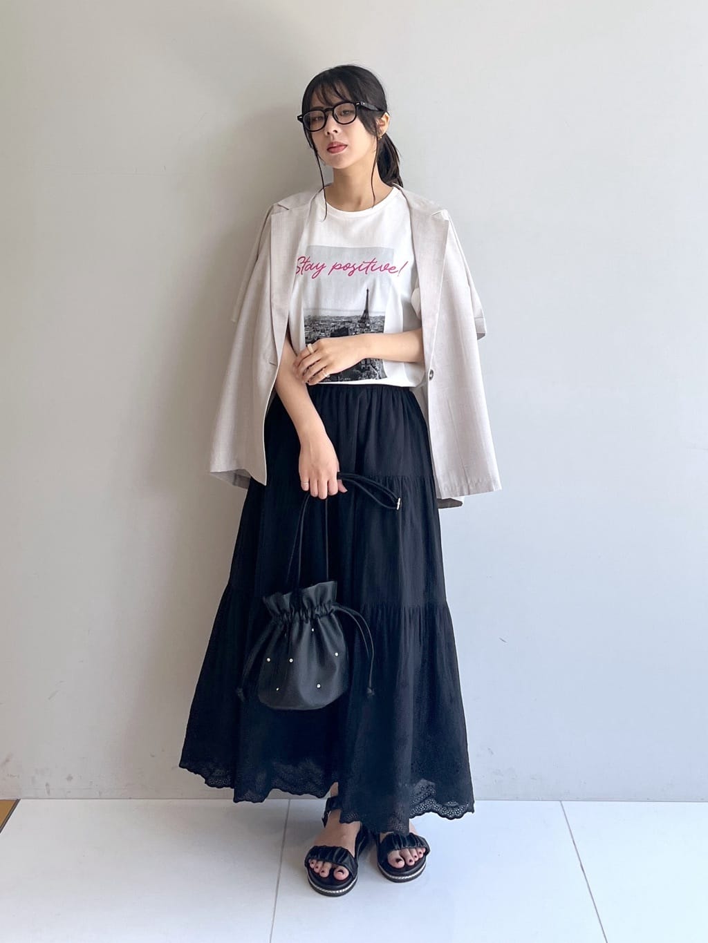 cotaniさんの「SHOO･LA･RUE｜【S-LL/ひんやり/UV】選べる6柄でそれぞれ欲しくなる プリントTシャツ」を使ったコーディネート