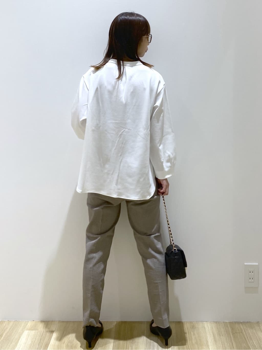 えりさんの「OPAQUE.CLIP｜スキッパートップス【吸水速乾／UVケア／洗濯機OK】」を使ったコーディネート