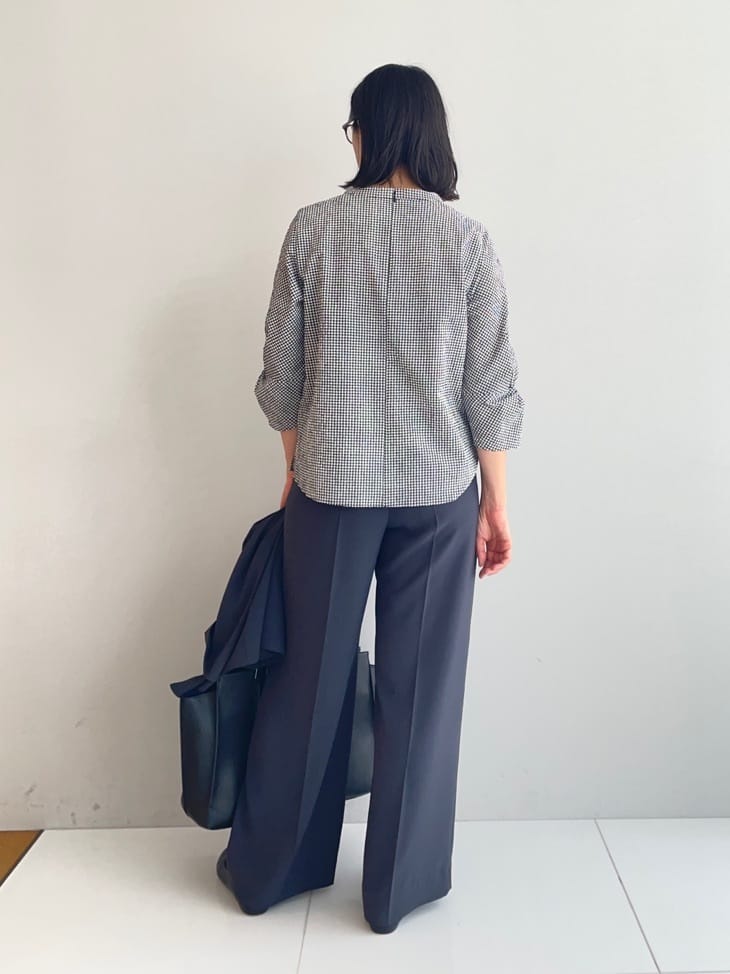 murayamaさんの「INDIVI｜【軽く羽織れる！】ダブルジャケット」を使ったコーディネート