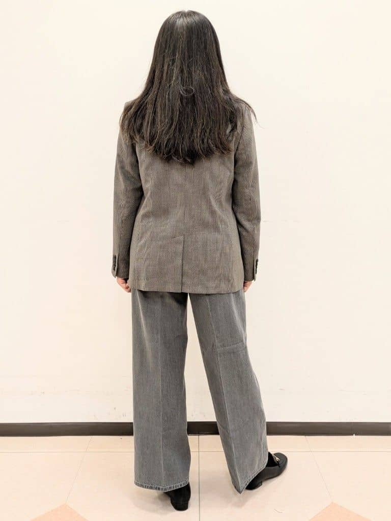 ともさんの「UNTITLED｜【グレー/ブルー/ジーンズ】ソフトワイドデニムパンツ」を使ったコーディネート
