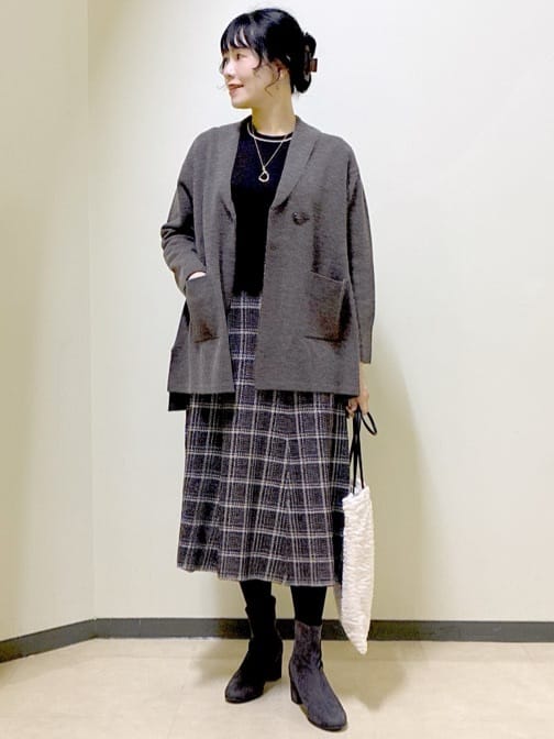  beni_gingerさんの「Reflect｜【ライトアウター／気軽な羽織に◎】オフボディカーディガン」を使ったコーディネート