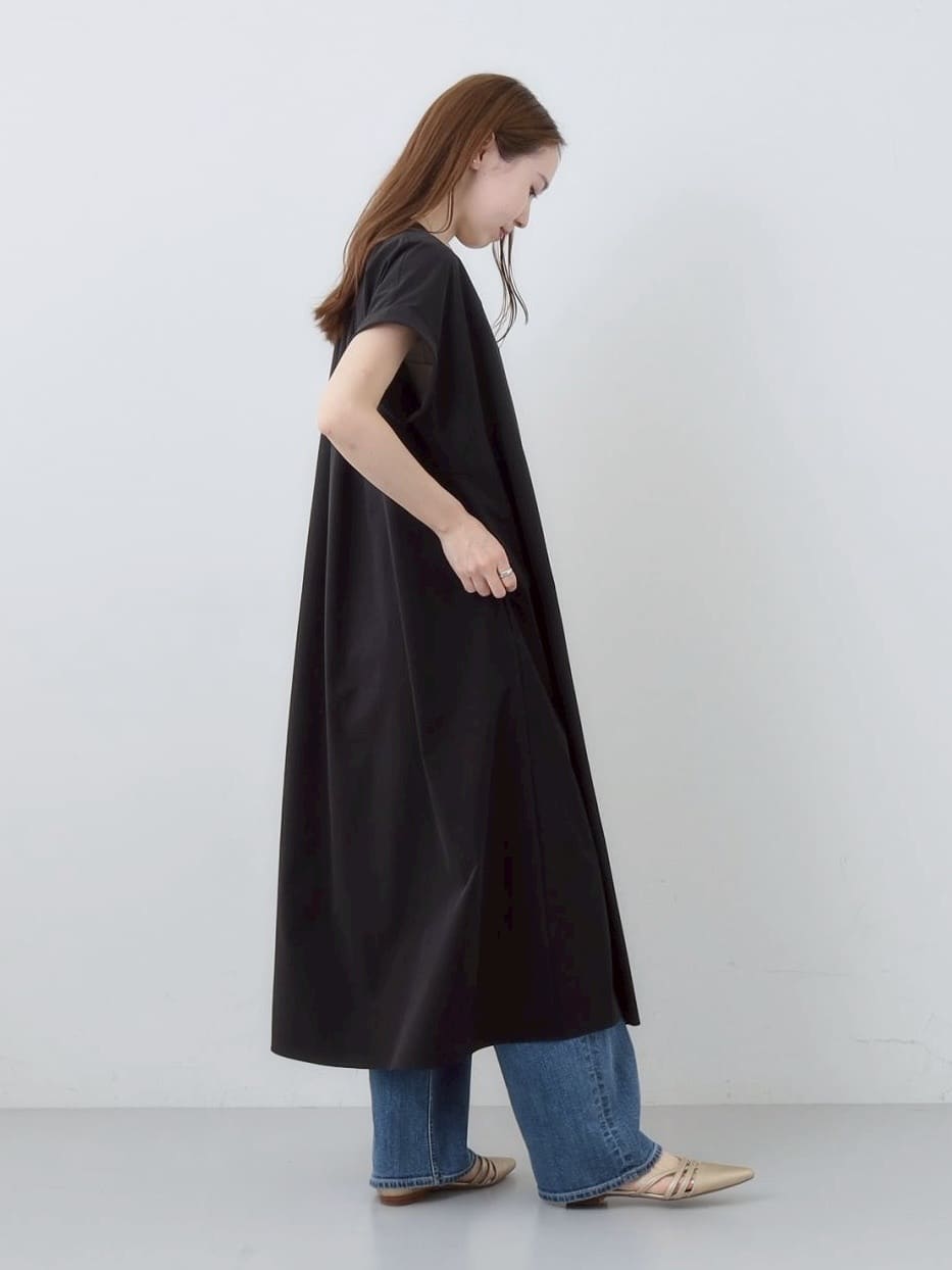 mitsukiさんの「INDIVI｜【褒められデニム】ワイドストレート デニムパンツ」を使ったコーディネート