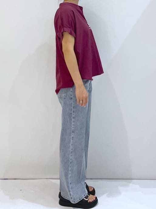 manaさんの「OPAQUE.CLIP｜《7色展開／XS-LLサイズ》タックスリーブスキッパーブラウス【洗濯機洗い可／吸水速乾／抗ピル／防シ」を使ったコーディネート