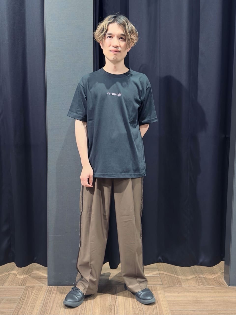 tomoyaさんの「THE SHOP TK｜シャリルジャージ カーディガン 洗濯機OK/吸水速乾/イージーケア/セットアップ可」を使ったコーディネート