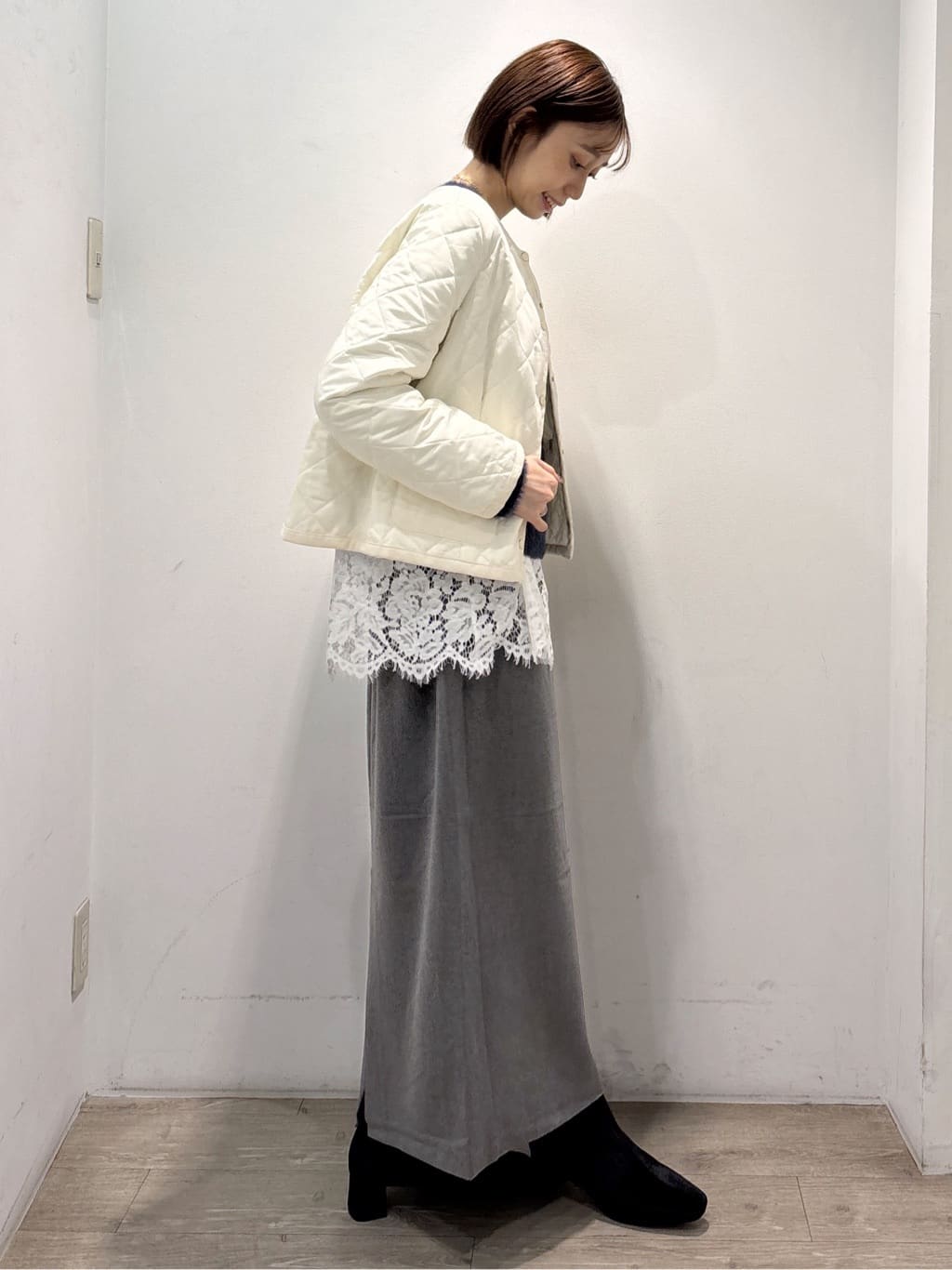 ぶまりんさんの「OPAQUE.CLIP｜アート柄シャギーニット【洗濯機OK】」を使ったコーディネート