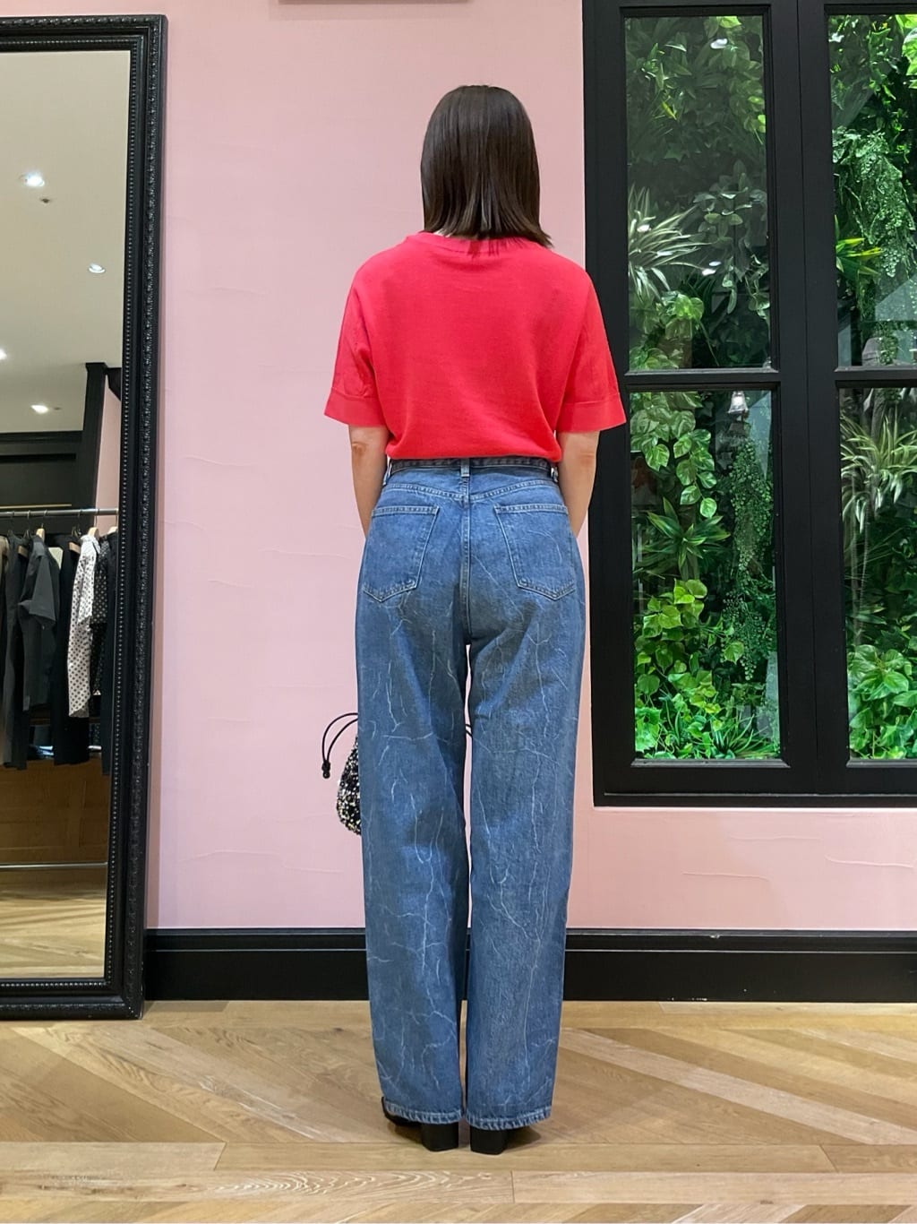 maruさんの「DRESSTERIOR｜スパンコール2WAY巾着バッグ」を使ったコーディネート