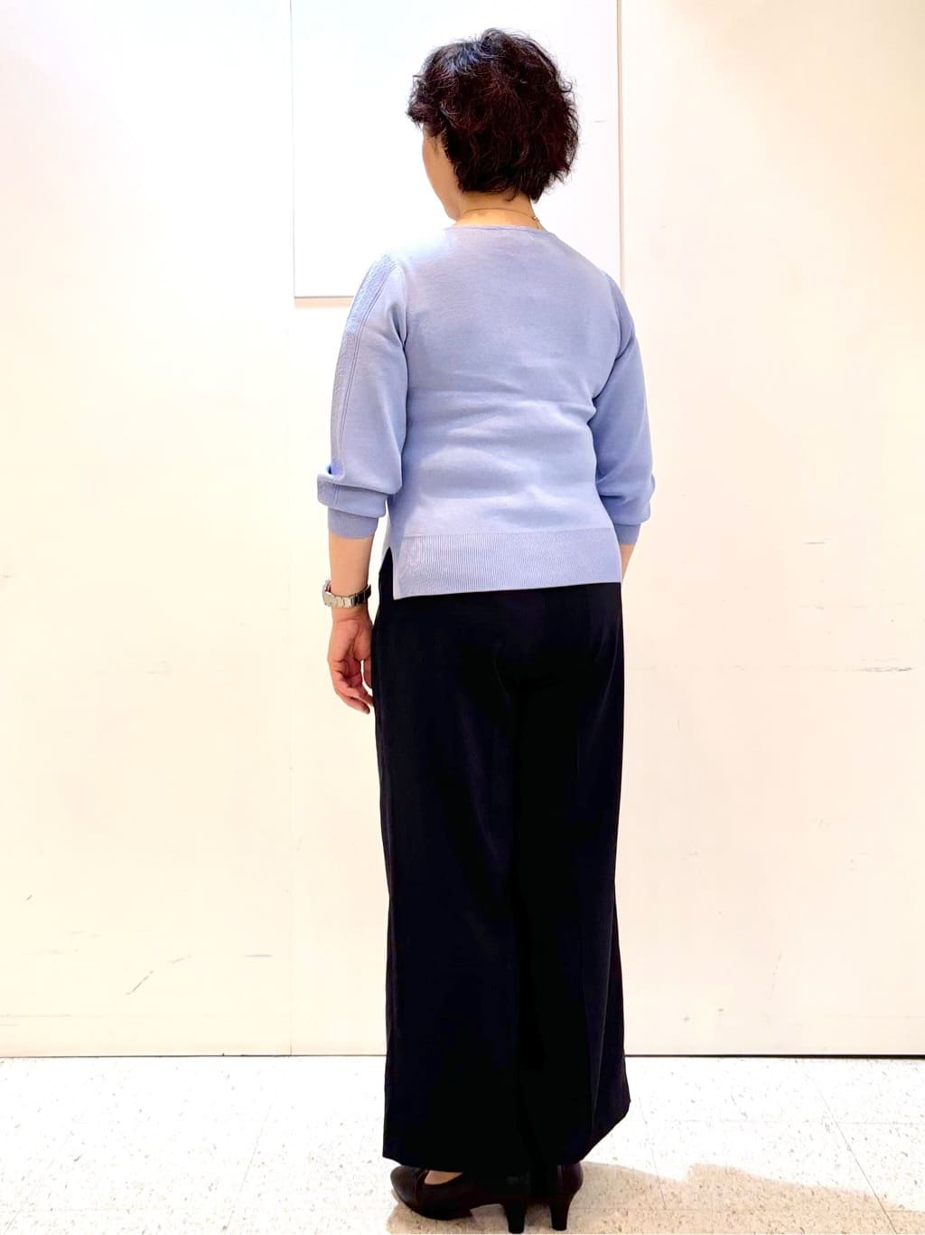 ヤスコさんの「Reflect｜【選べる6色／長く着られる◎】ボートネックニット」を使ったコーディネート
